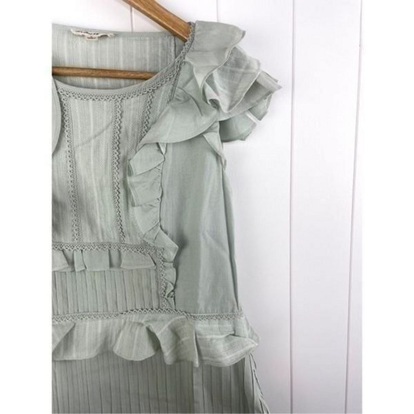 For Love and Lemons Starry Eyed Mini Dress Size S Mint - Picture 6 of 11